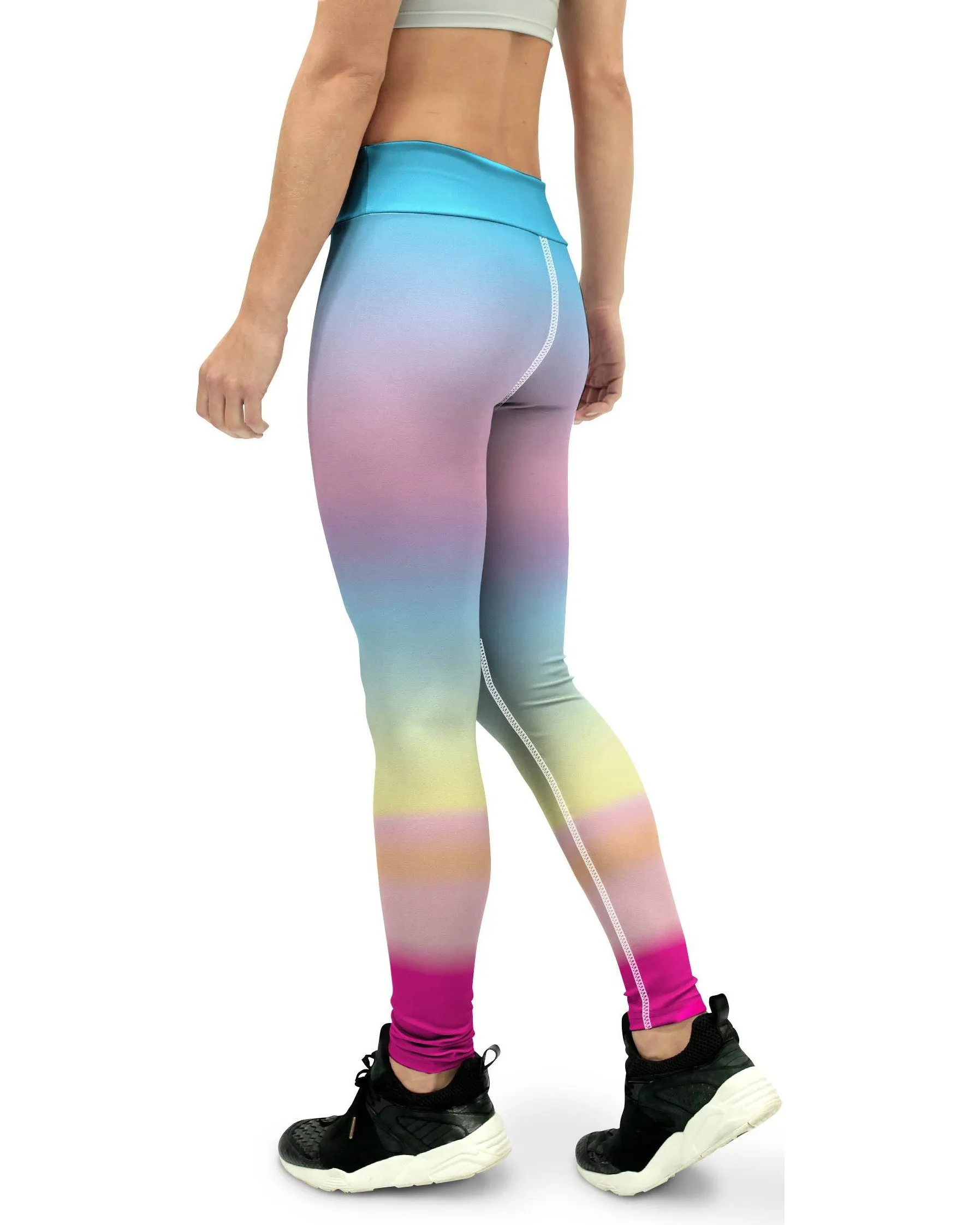 Pastel Rainbow Yoga Pants