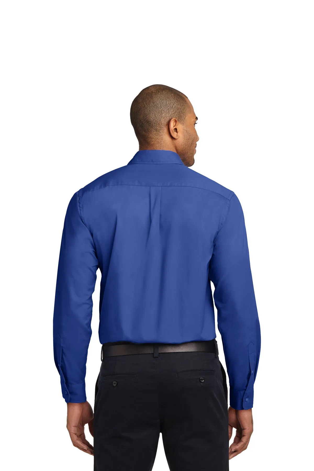 Port Authority Tall Custom Easy Care Shirts, Royal/ Classic Navy