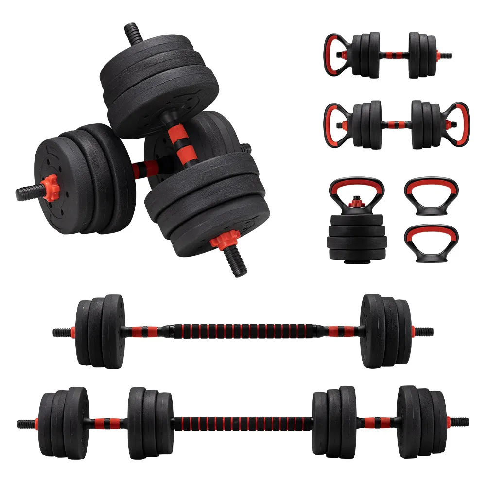 ProPulse 25KG Adjustable Dumbbell Barbell Set Home Gym Weights Exercise