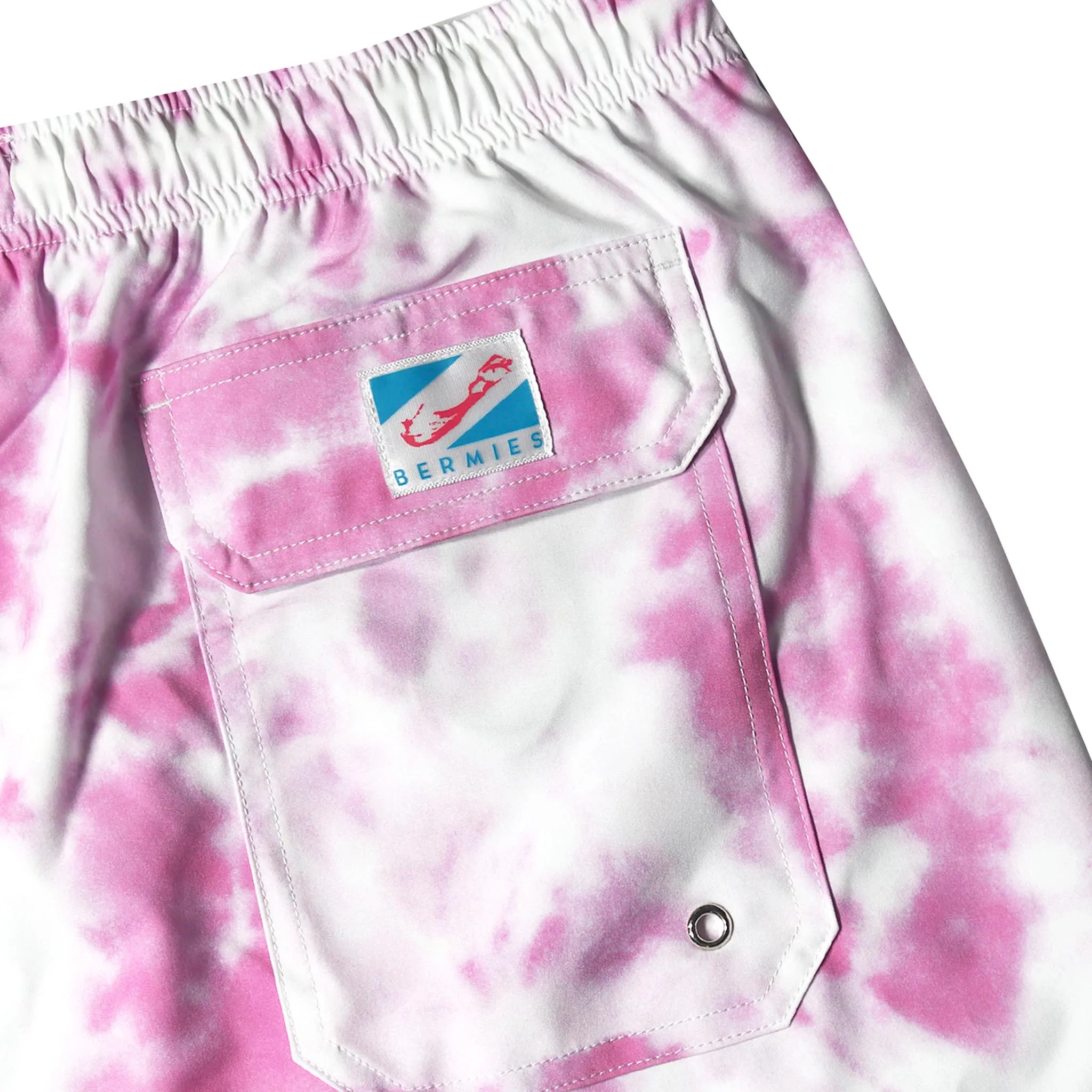 Purple Tie Dye - 5" Swim Trunks