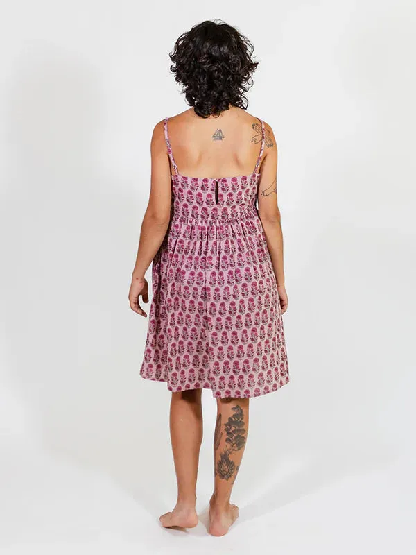 Sofia Mini Dress - Magenta Floral