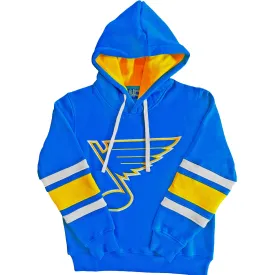 ST. LOUIS BLUES SERIES SIX JERSEY STRIPE HOODIE - AIR FORCE BLUE