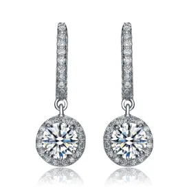 Sterling Silver Cubic Zirconia Brilliant Earrings