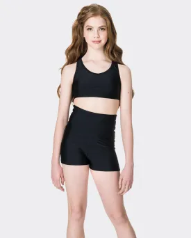 Studio 7, HIGH WAISTED SHORTS, Black, Adults, ADS06