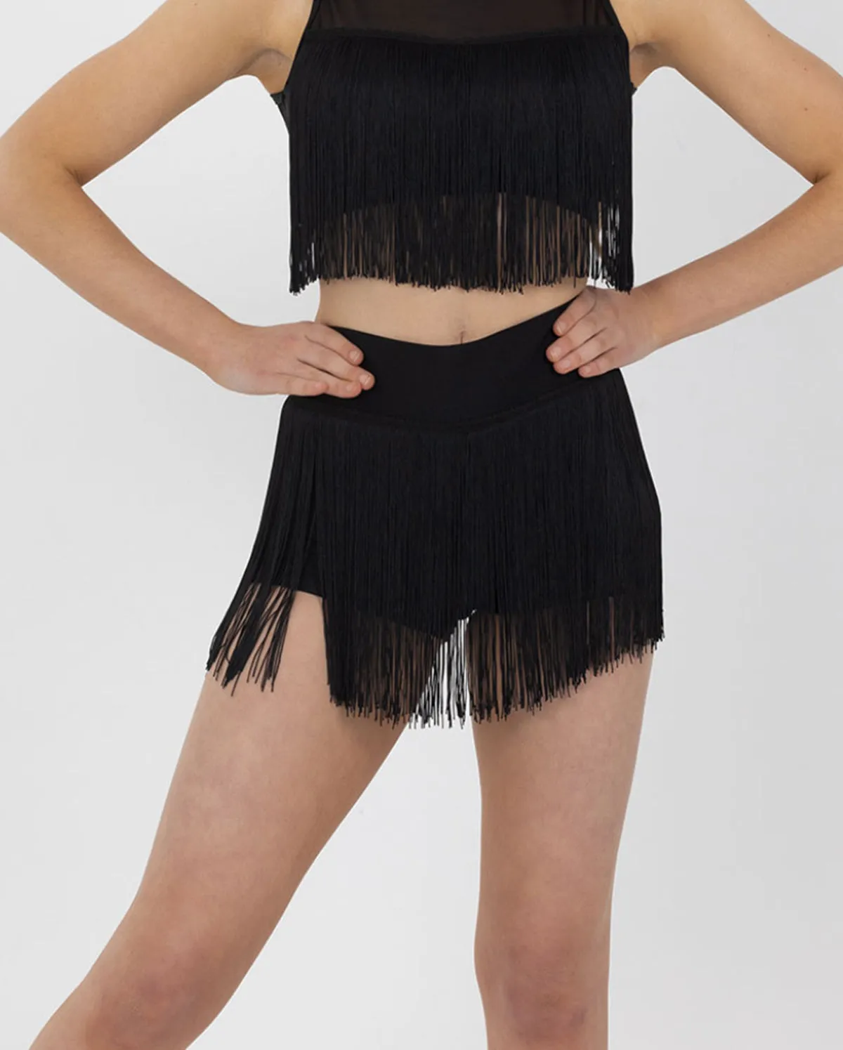 Studio 7, TASSEL SHORTS, Black, Childs, CHS11