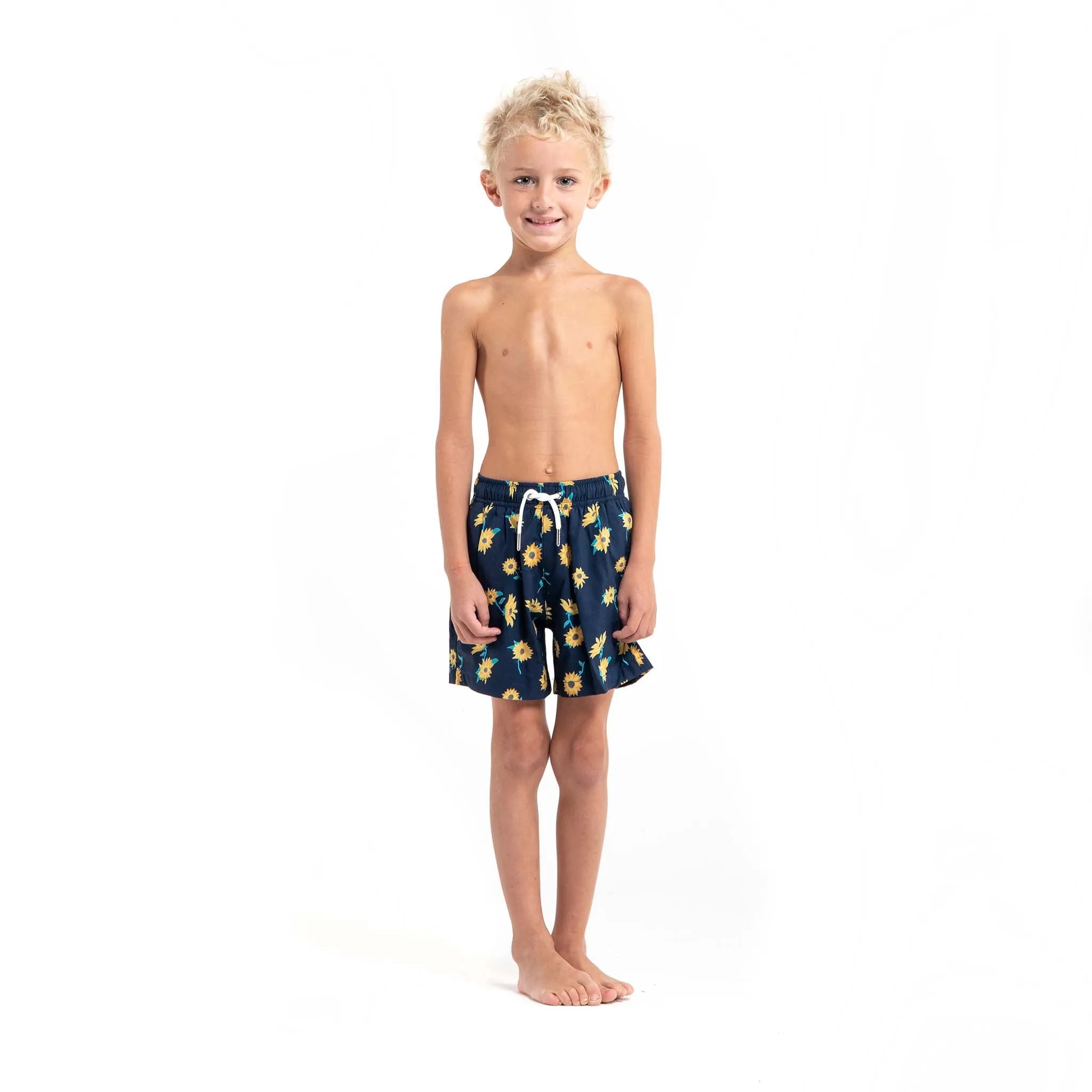 Sunflower - Kids Swim Trunks