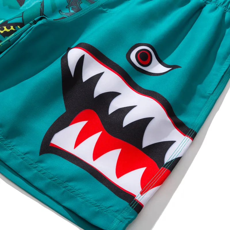 Swimwear Shorts:  Shark Print