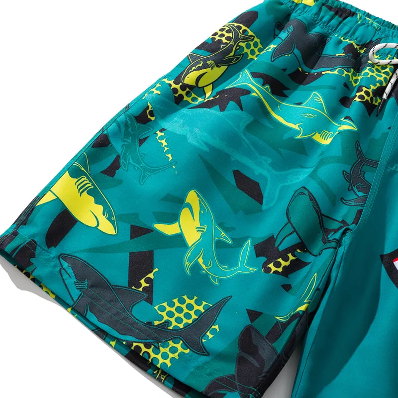 Swimwear Shorts:  Shark Print