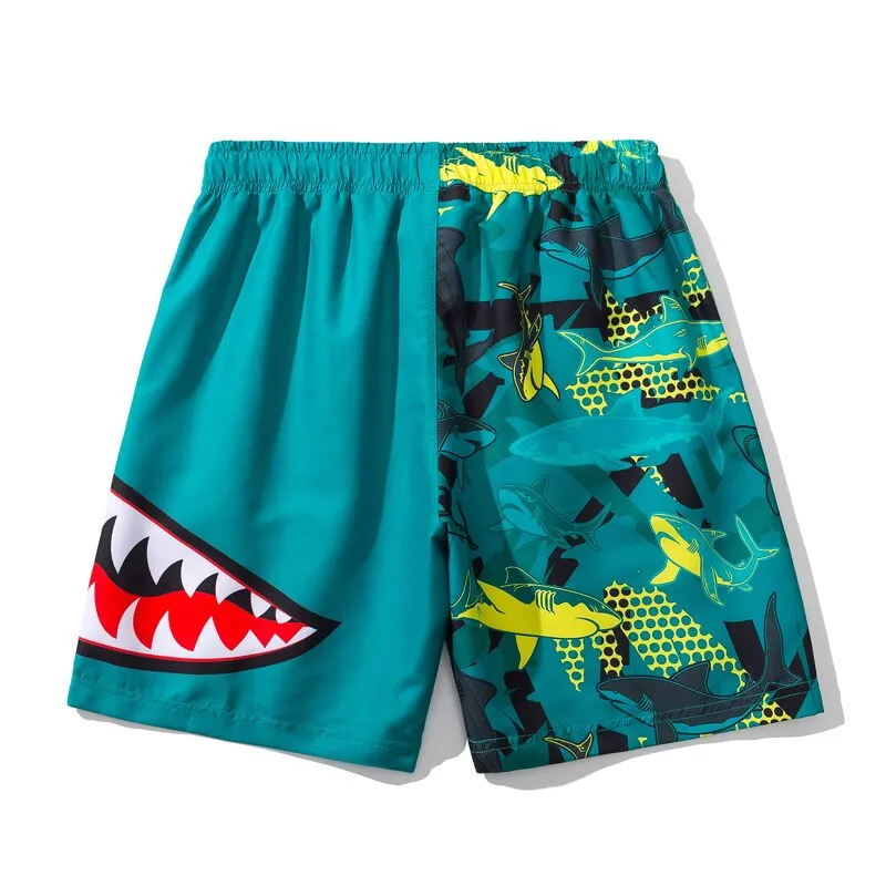 Swimwear Shorts:  Shark Print