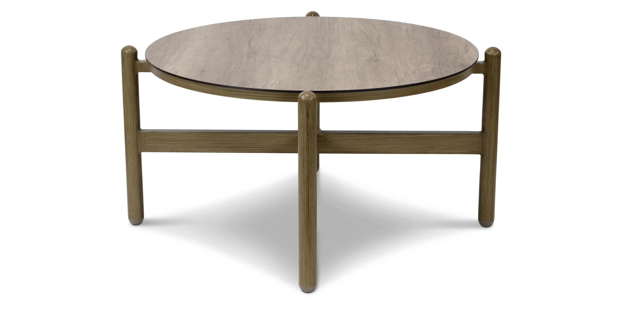 Tahiti Round Coffee Table with HPL Top and Aluminium Frame