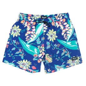 Vintage Floral Swim Trunks - Navy