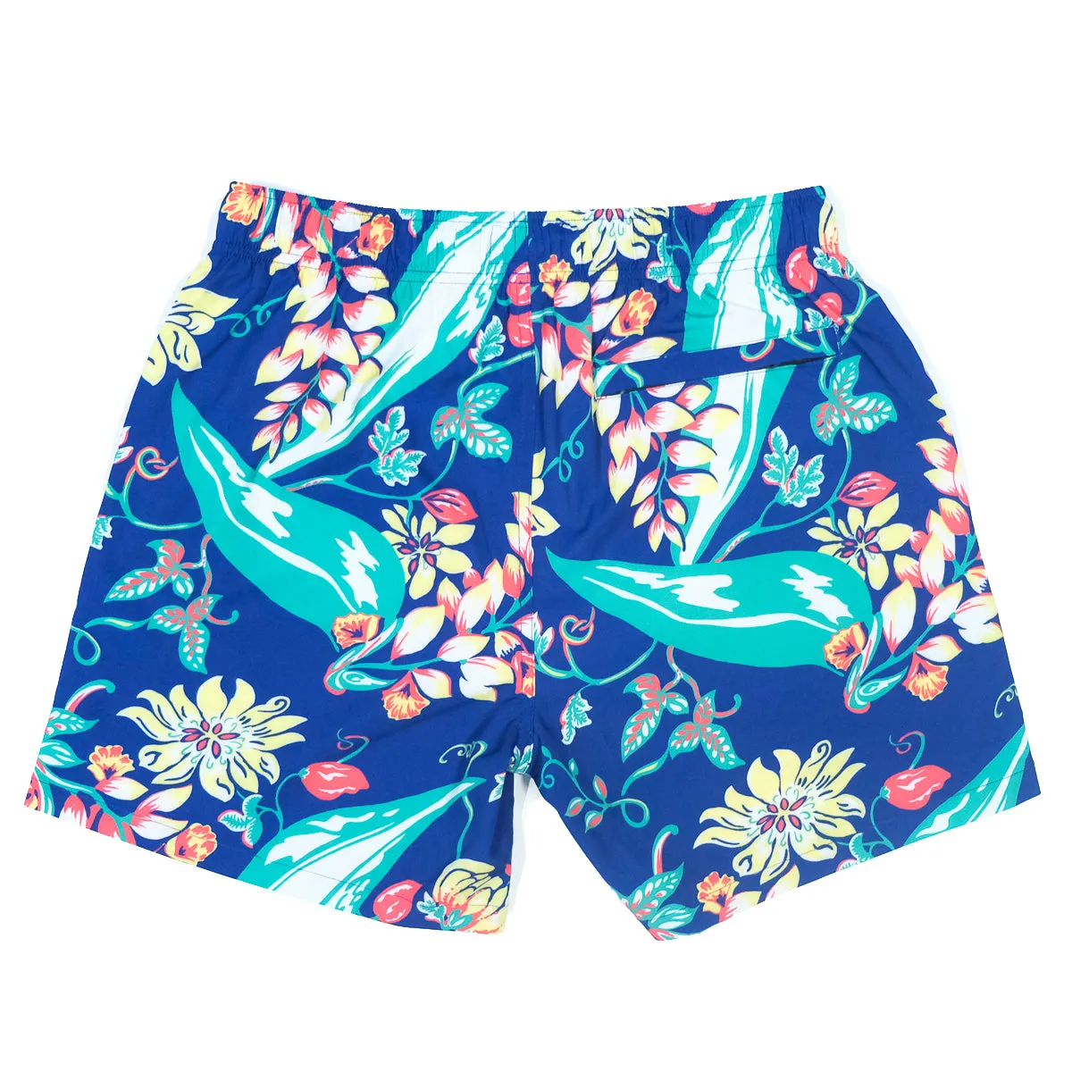 Vintage Floral Swim Trunks - Navy