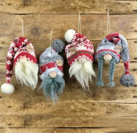 Winter Gnome Ornament Set (4A)