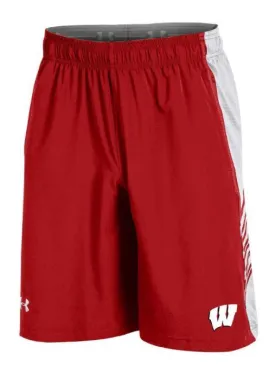 Wisconsin Badgers Under Armour Red Performance Official On-Field Training Shorts